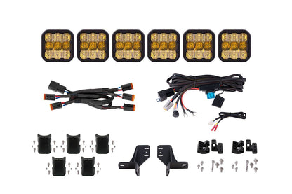 Diode Dynamics SS5 Grille CrossLink Lightbar Kit for 2021-2024 Ford Bronco (w/ Steel Bumper)