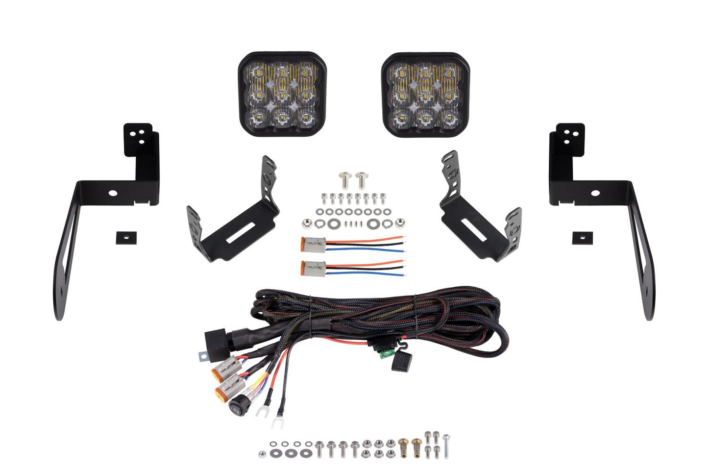 SS5 Bumper LED Pod Light Kit For 2007-2018 Jeep JK Wrangler
