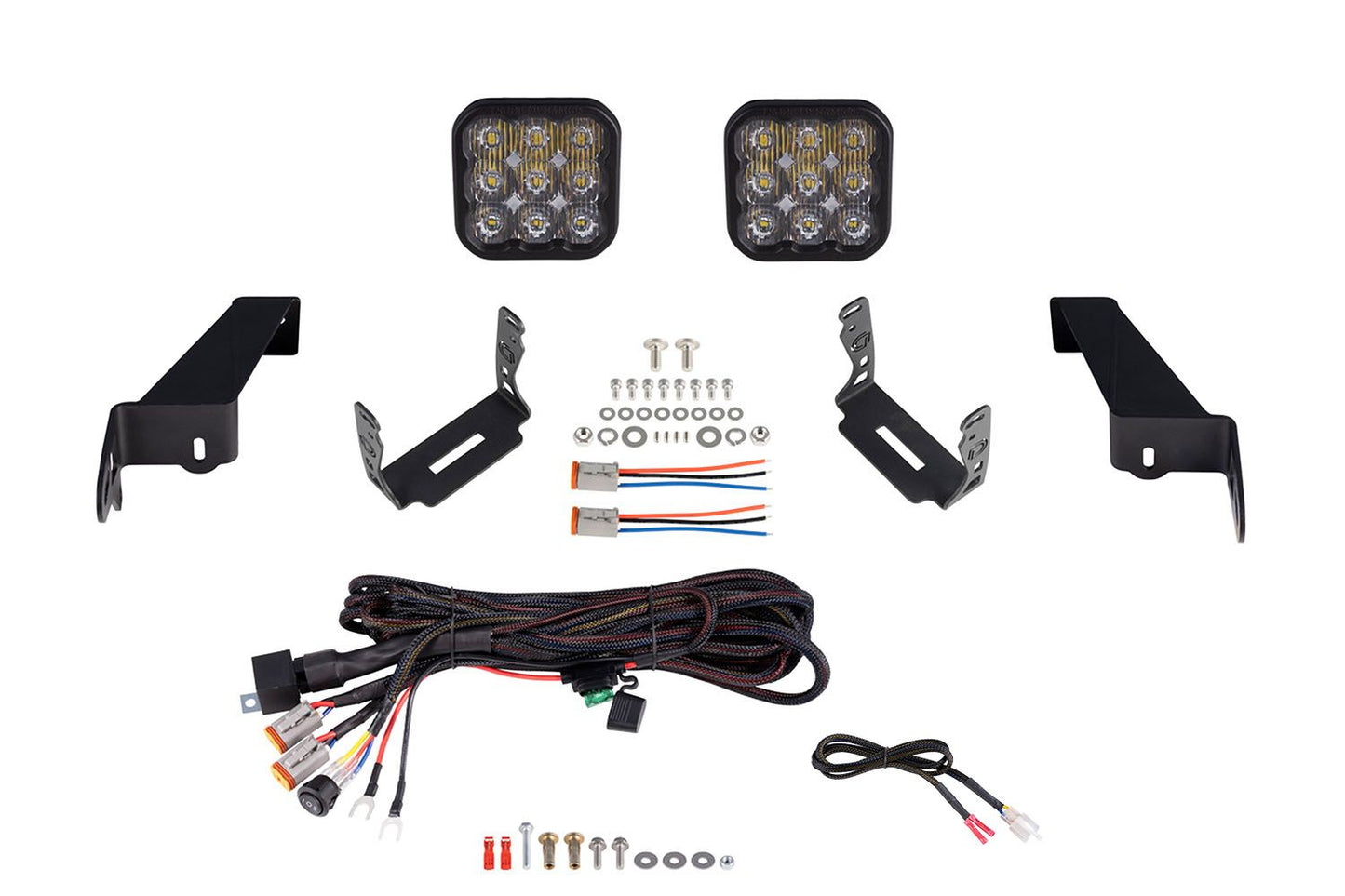SS5 Bumper LED Pod Light Kit For 2018-2023 Jeep JL Wrangler