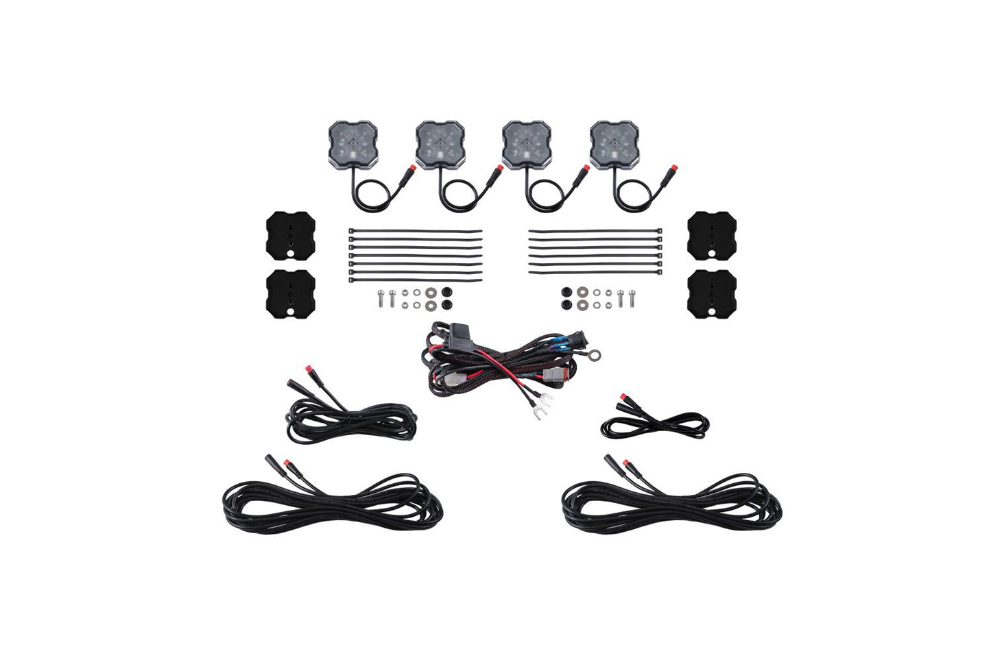 Stage Series RGBW LED Rock Light Kit ( 4 / 8 / 12 ) pack