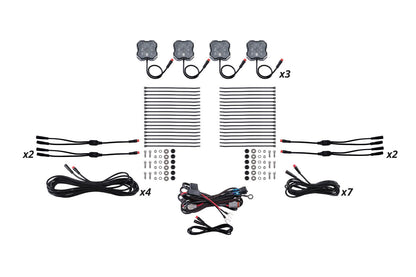 Stage Series RGBW LED Rock Light Kit ( 4 / 8 / 12 ) pack