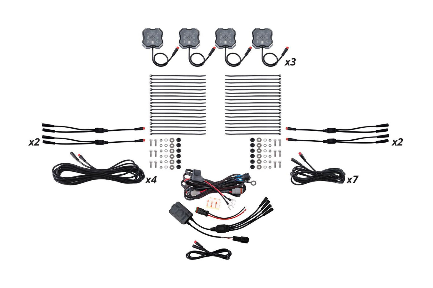 Stage Series RGBW LED Rock Light Kit ( 4 / 8 / 12 ) pack