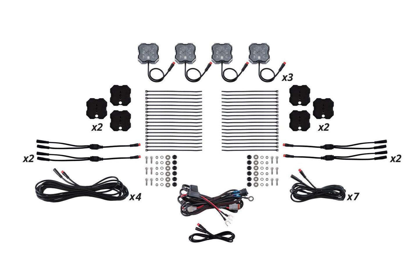 Stage Series RGBW LED Rock Light Kit ( 4 / 8 / 12 ) pack