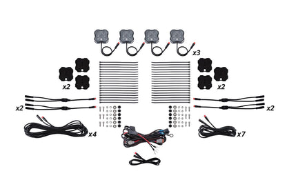 Stage Series RGBW LED Rock Light Kit ( 4 / 8 / 12 ) pack