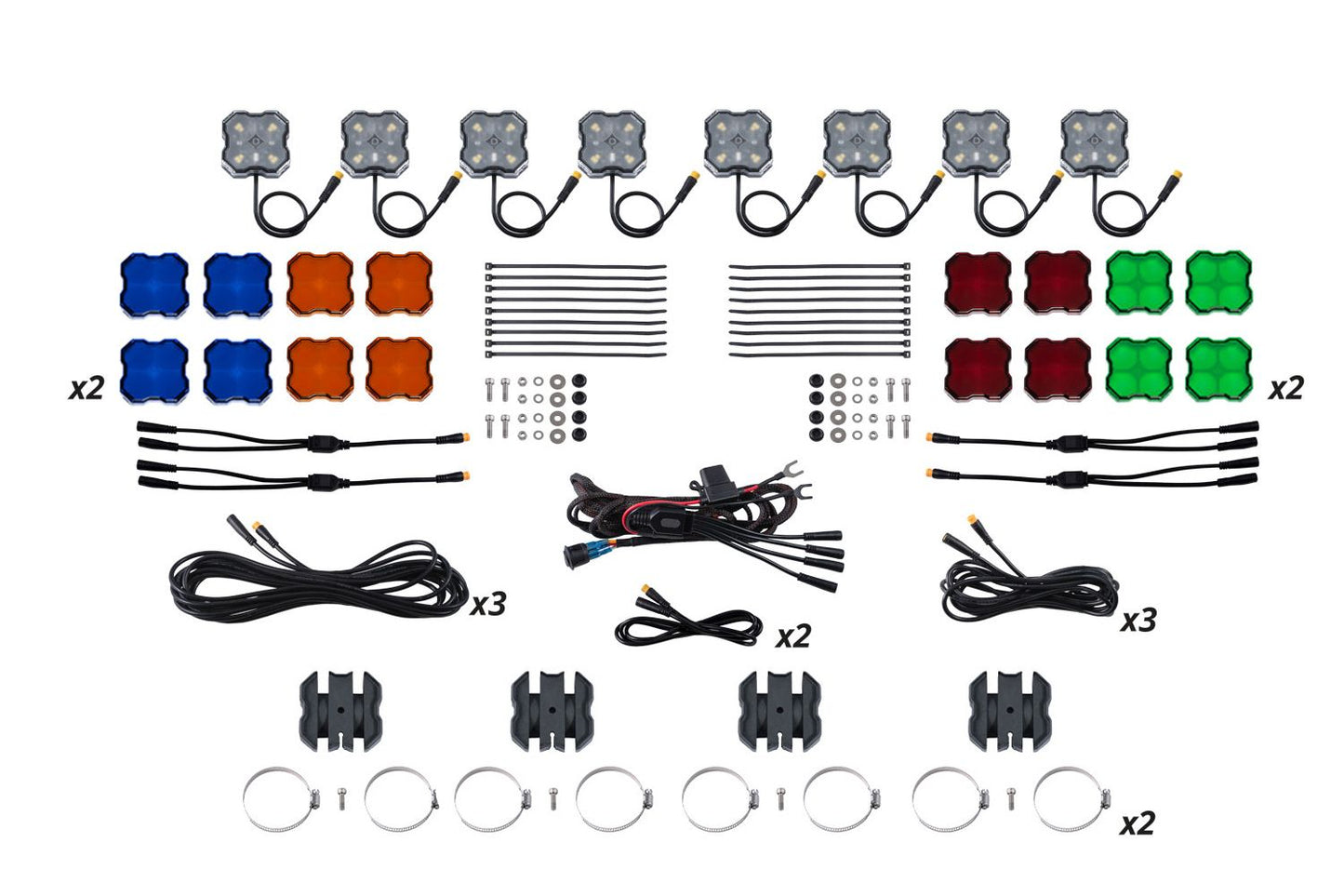 Stage Series Universal Rock Light SXS Installer Kit (4 or 8 pack)
