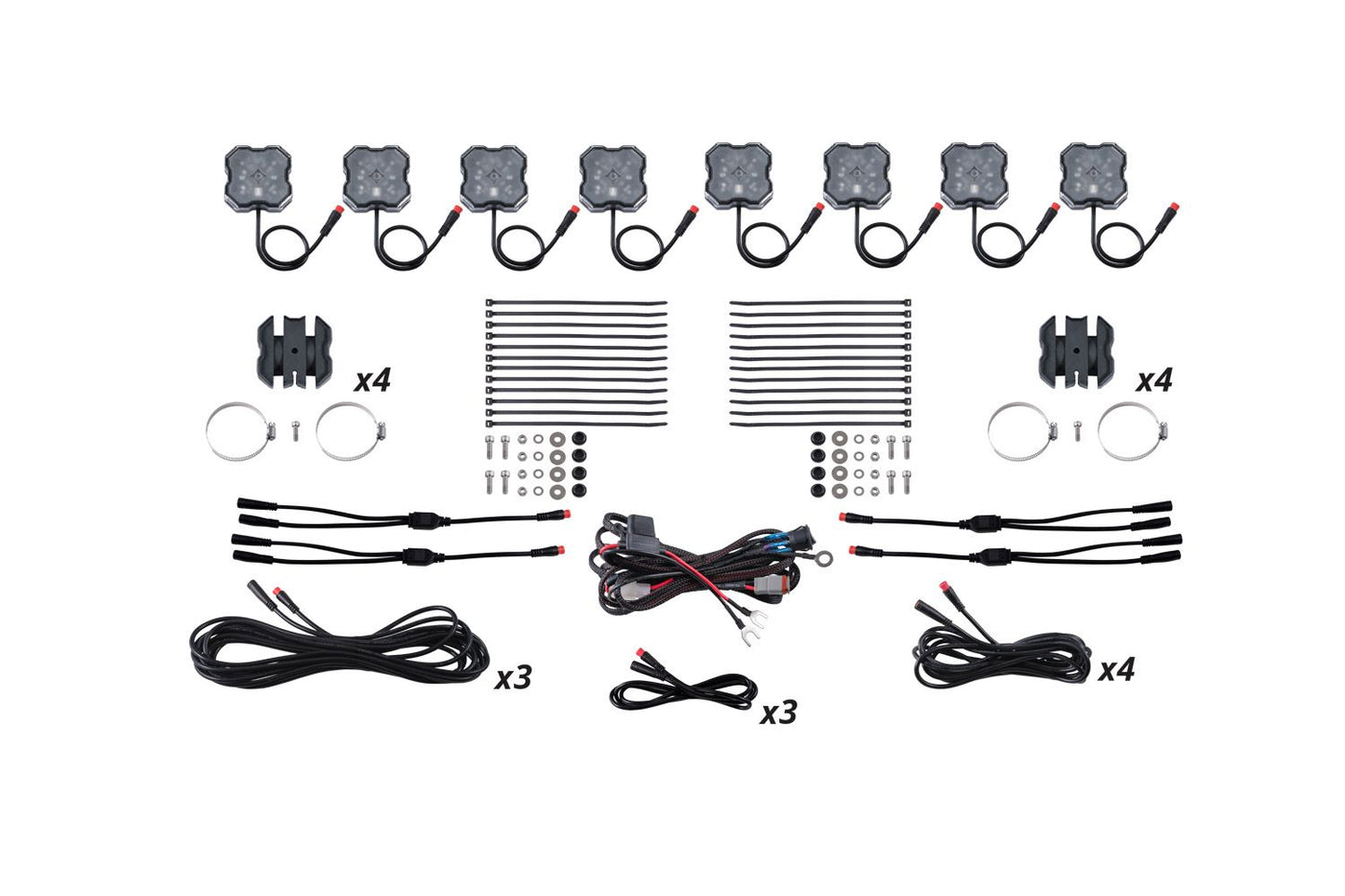 Stage Series Universal Rock Light SXS Installer Kit (4 or 8 pack)