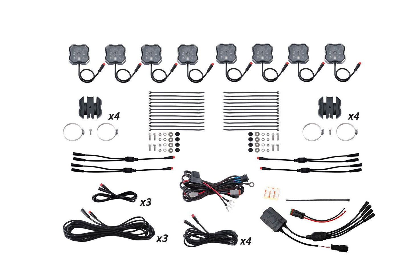 Stage Series Universal Rock Light SXS Installer Kit (4 or 8 pack)