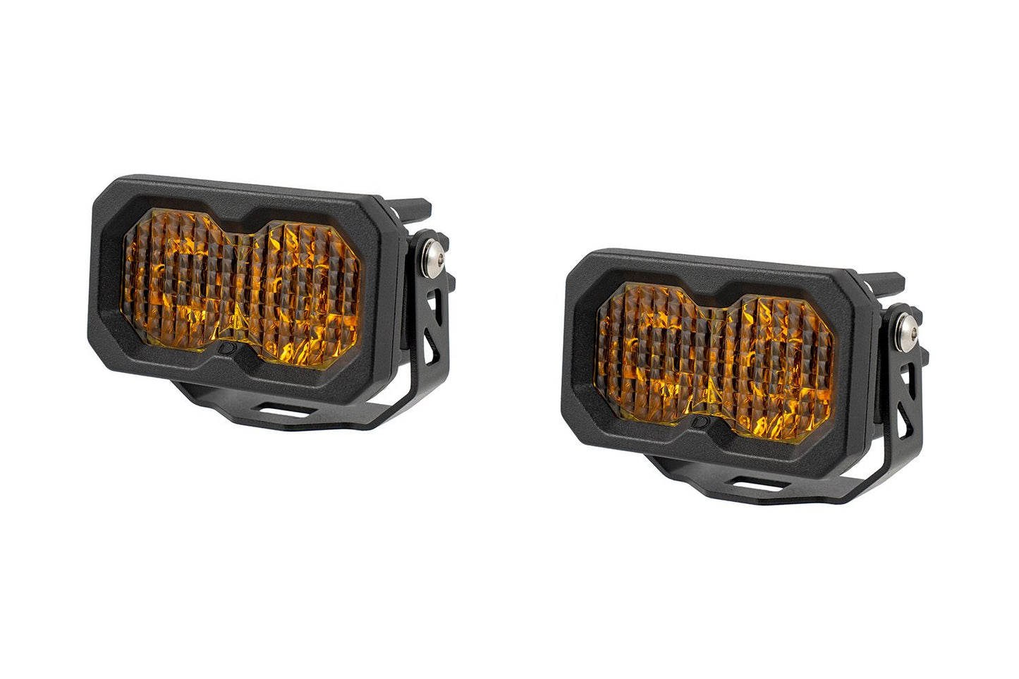 Stage Series 2" SSC2 2.0 SAE Yellow Sport / Pro / Max Standard LED Pod (Pair)