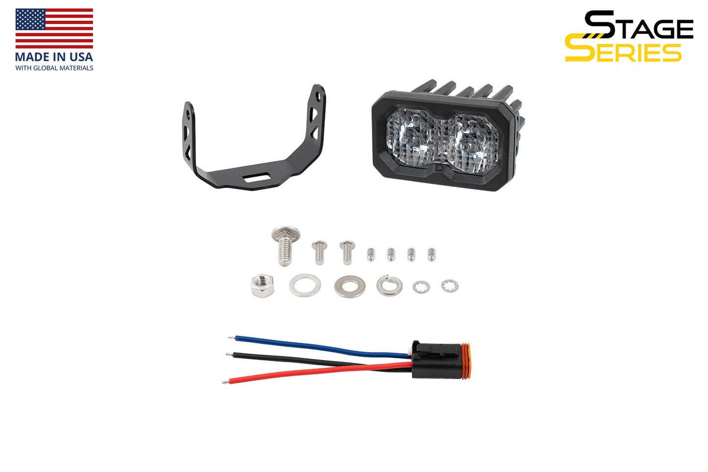 Stage Series 2" SSC2 2.0 SAE White Sport / Pro / Max Standard LED Pod (one)