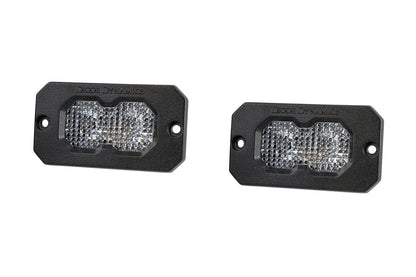 Stage Series 2" SSC2 2.0 White Sport / Pro / Max Flush Mount LED Pod (Pair)