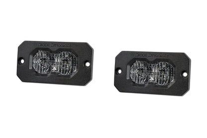 Stage Series 2" SSC2 2.0 White Sport / Pro / Max Flush Mount LED Pod (Pair)