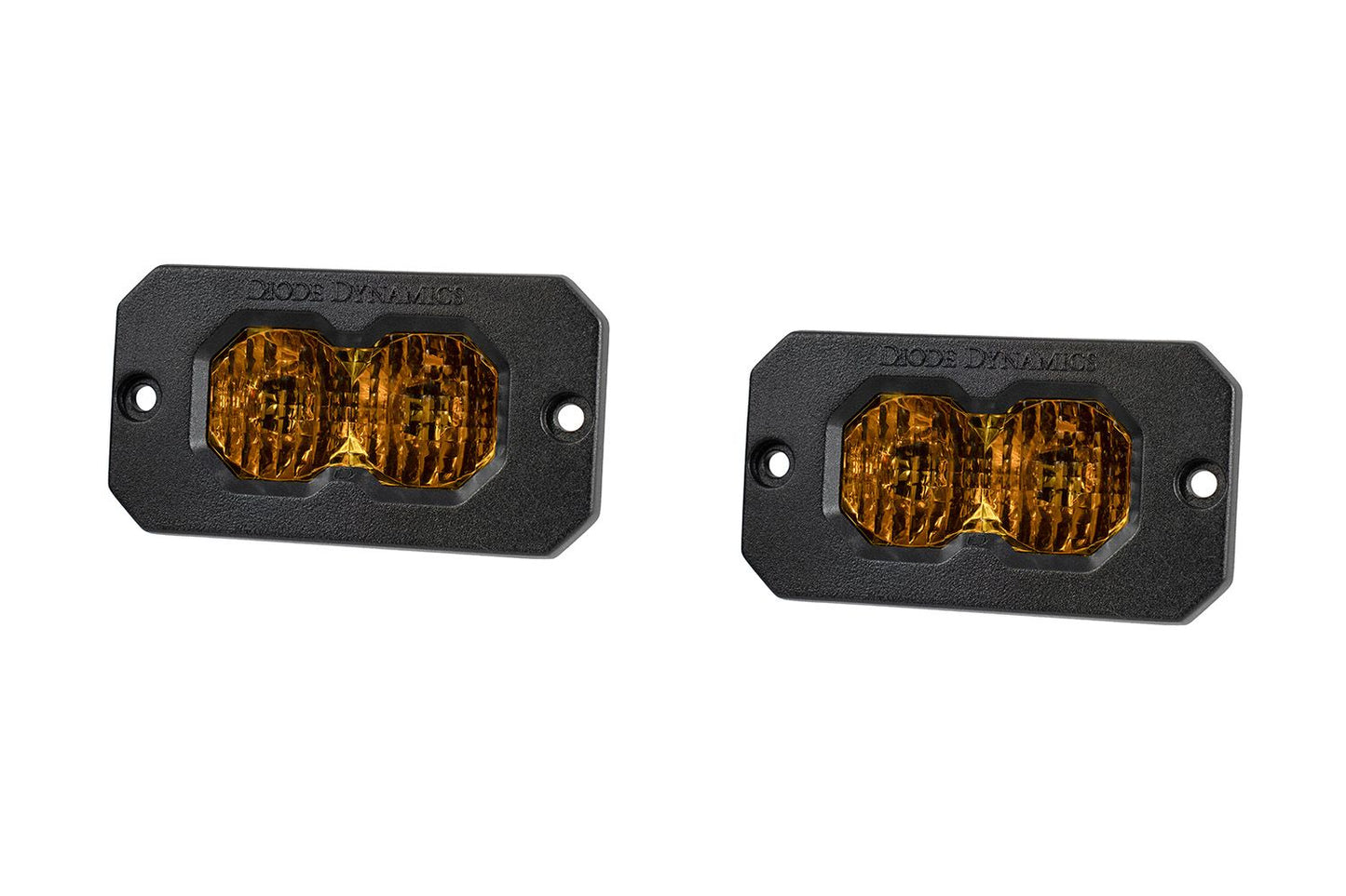 Stage Series 2" SSC2 2.0 Yellow Sport / Pro / Max Flush Mount LED Pod (Pair)