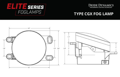 Elite Series Type CGX Fog Lamps For Lexus (Pair)