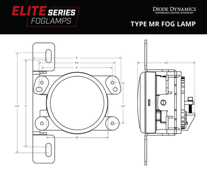 Elite Series Type MR Fog Lamps For Jeep (Pair)