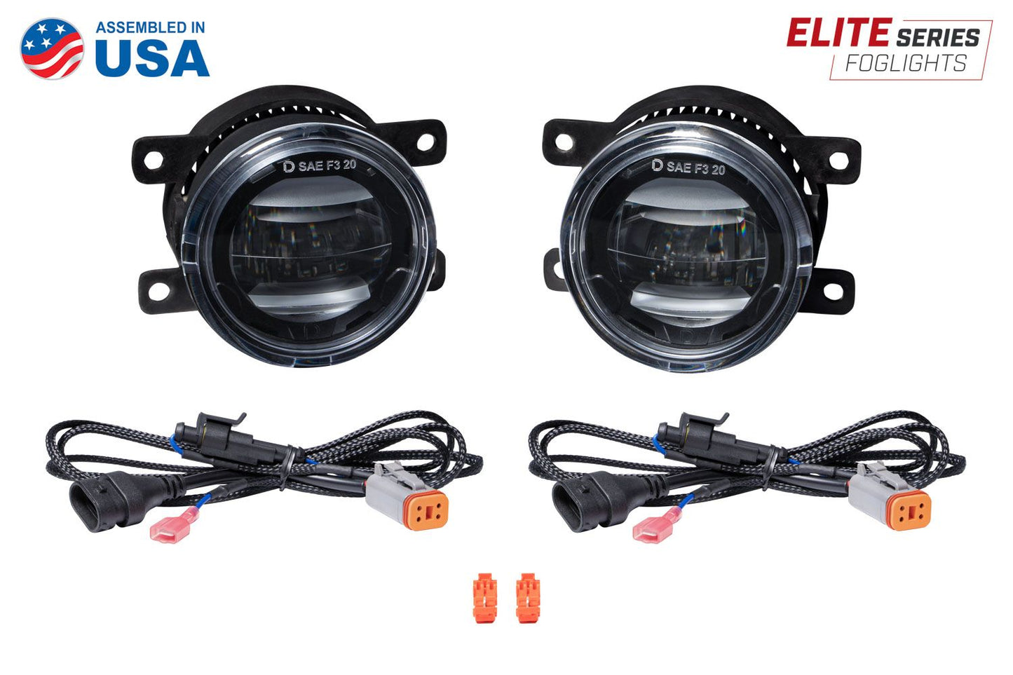 Elite Series Type A Fog Lamps For Ford/Honda/Ram/Scion/Fiat500/Subaru (Pair)