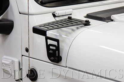 2018-2024 Jeep JL Wrangler Cowl Mount LED Brackets
