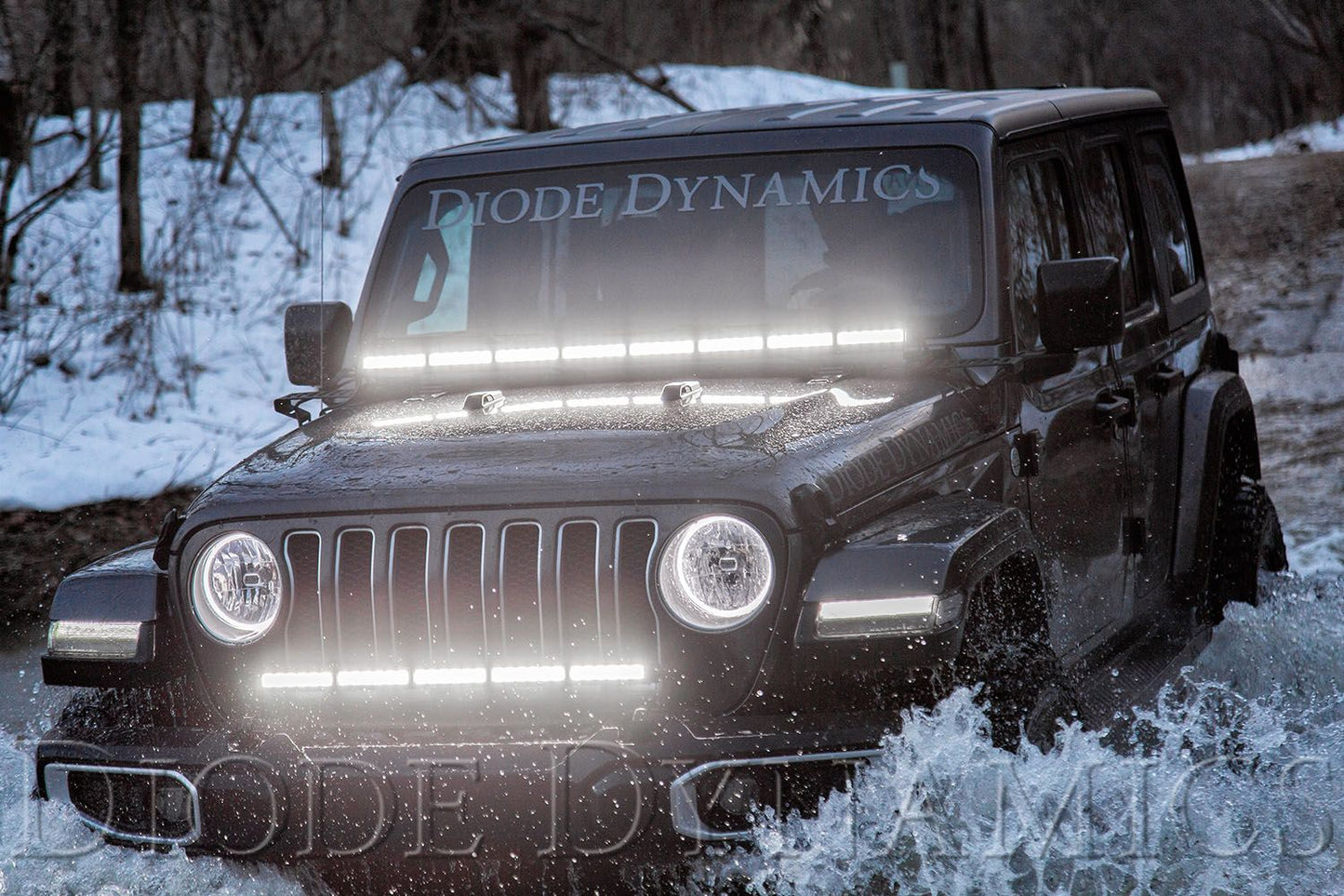 2018-2025 Jeep JL Wrangler Bumper LED Lightbar Kit