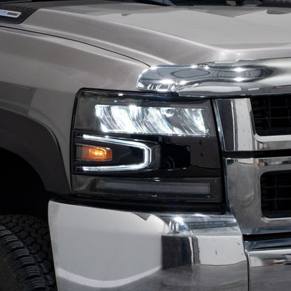 2007-2013 Chevrolet Silverado LED Reflector Headlights Pair Form Lighting - FL0004