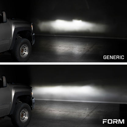 2007-2013 Chevrolet Silverado LED Reflector Headlights Pair Form Lighting - FL0004