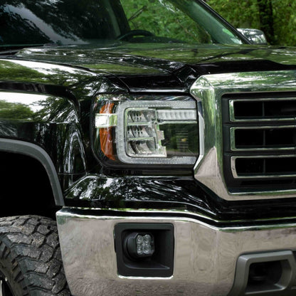 14-18 GMC Sierra 1500 and 15-19 GMC Sierra 2500/3500 LED Reflector Headlights Pair Form Lighting - FL0011