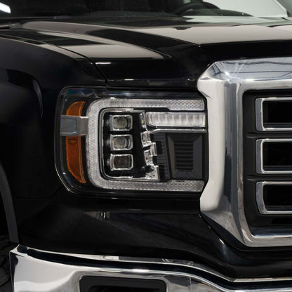 14-18 GMC Sierra 1500 and 15-19 GMC Sierra 2500/3500 LED Projector Headlights Pair Form Lighting - FL0012