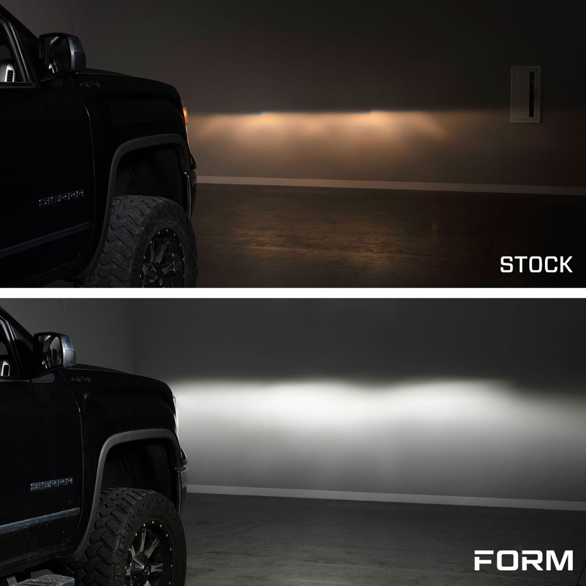 14-18 GMC Sierra 1500 and 15-19 GMC Sierra 2500/3500 LED Reflector Headlights Pair Form Lighting - FL0011