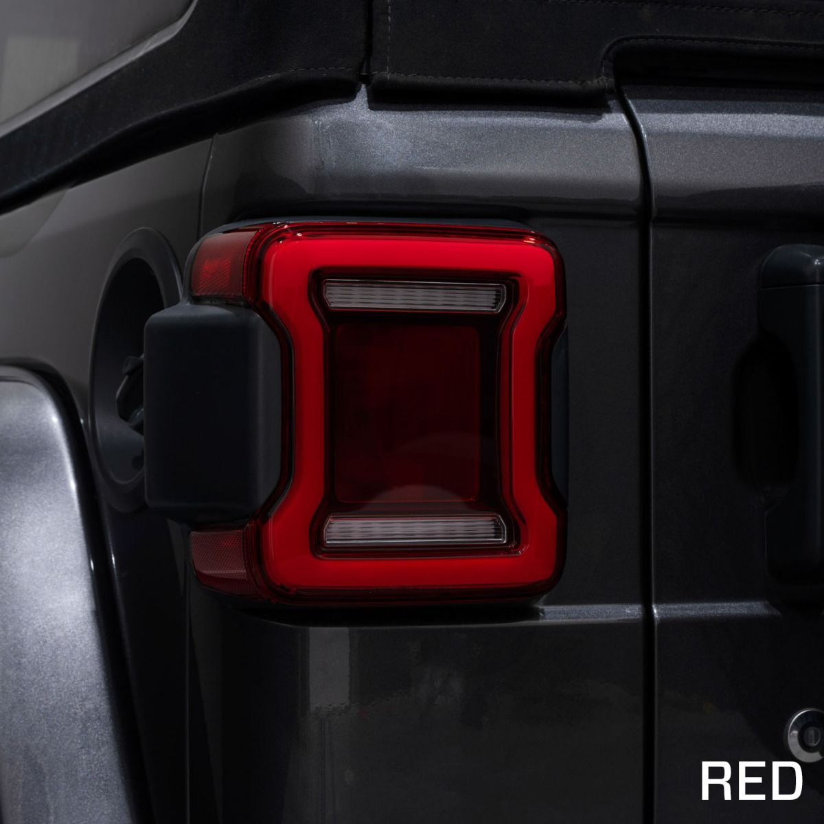 2018-2024 Jeep Wrangler LED Tail Lights Red or Smoked Lens Pair Form Lighting - FL0013 & FL0014