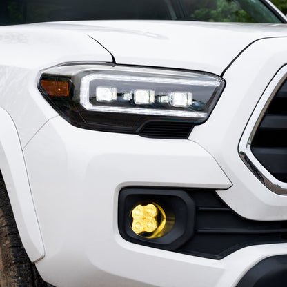 2016-2023 Toyota Tacoma Sequential LED Projector Headlights Pair (With New Selectable DRL) Form Lighting - FL0001