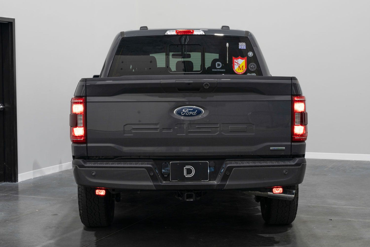 SPV Parts 2021-2025 Ford F-150 (Excluding Raptor) Rear Diode Dynamics SS2 Series Reverse Light Kit (No Drill) Red Backlight Rear LED