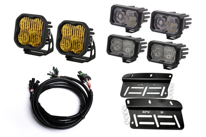 SPV Parts 2021+ Bronco - Diode Dynamics Fog Light Kit w/amber backlight - Including Brackets/Harness (Modular Bumper, INCLUDING RAPTOR)