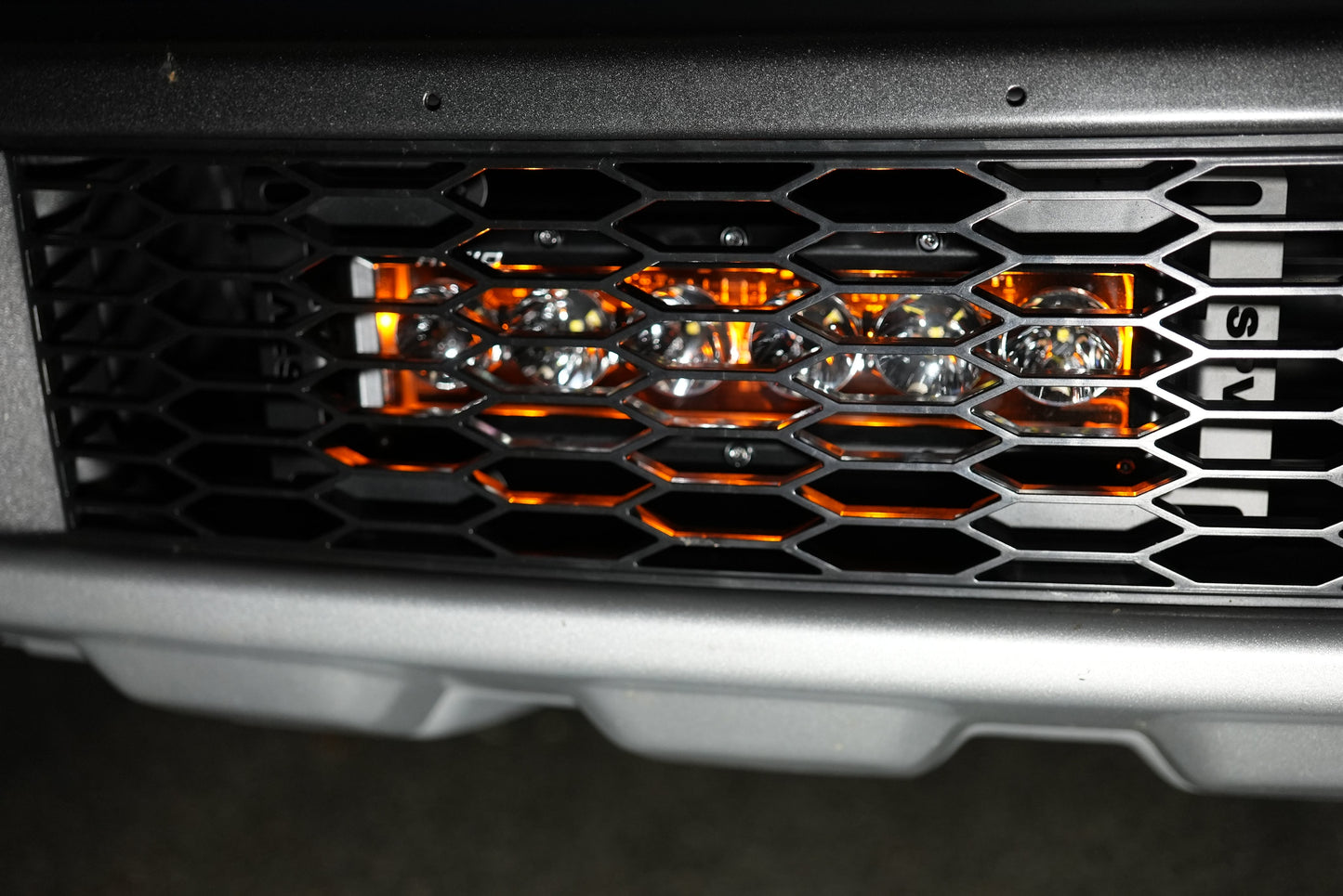 SPV Parts 2017-2020 Ford F-150 Raptor (FULL SIZE) 10'' LOWER Grille Light Bar Kit w/ Rigid Radiance LED (Behind Grille)
