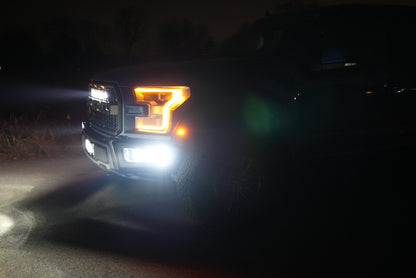 SPV Parts 2017-2020 Ford F-150 Raptor (FULL SIZE) 10'' LOWER Grille Light Bar Kit w/ Rigid Radiance LED (Behind Grille)