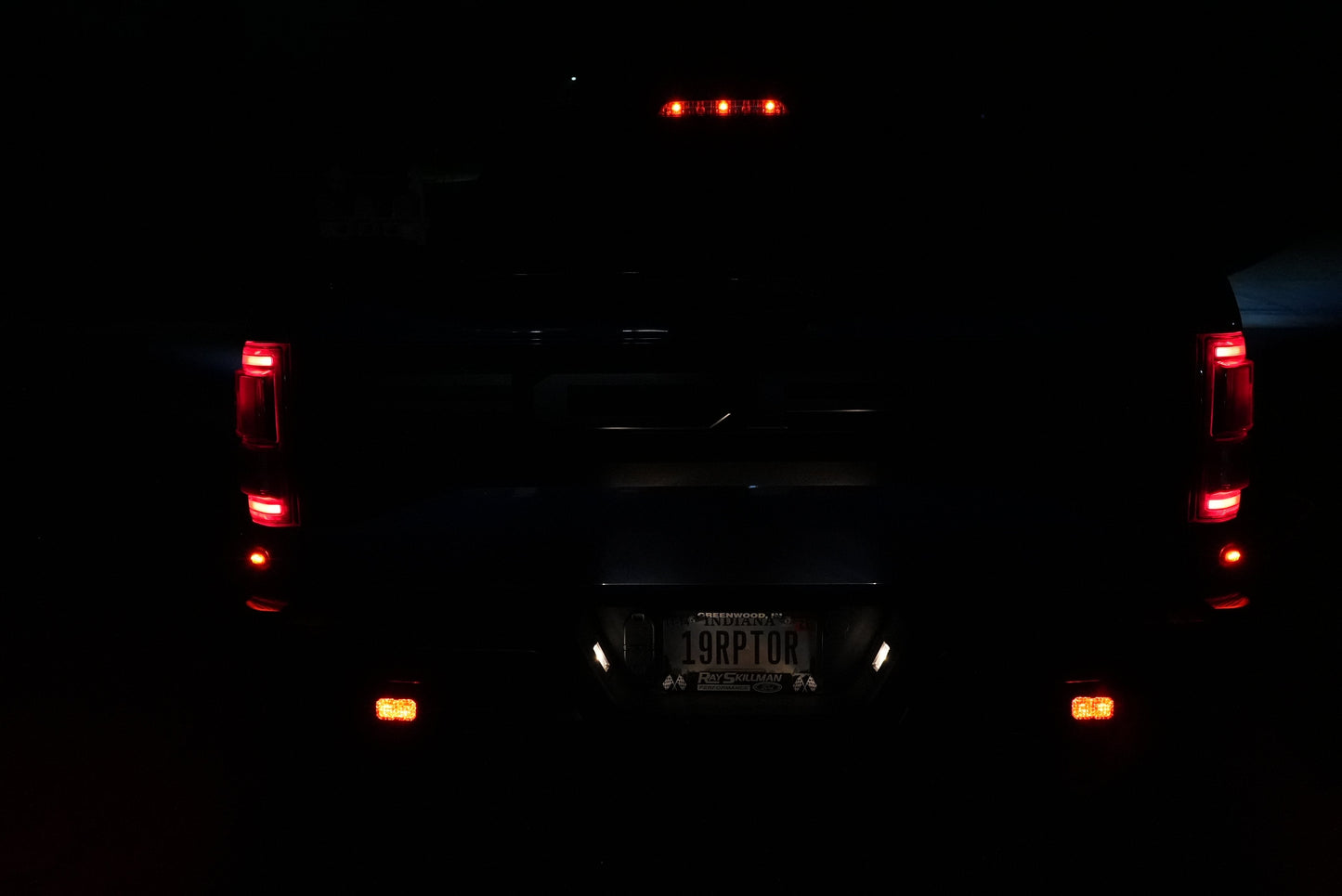 SPV Parts 2021-2026 Ford F-150 Raptor Rear Diode Dynamics SS2 Series Reverse Light Kit (No Drill) Red Backlight Rear LED