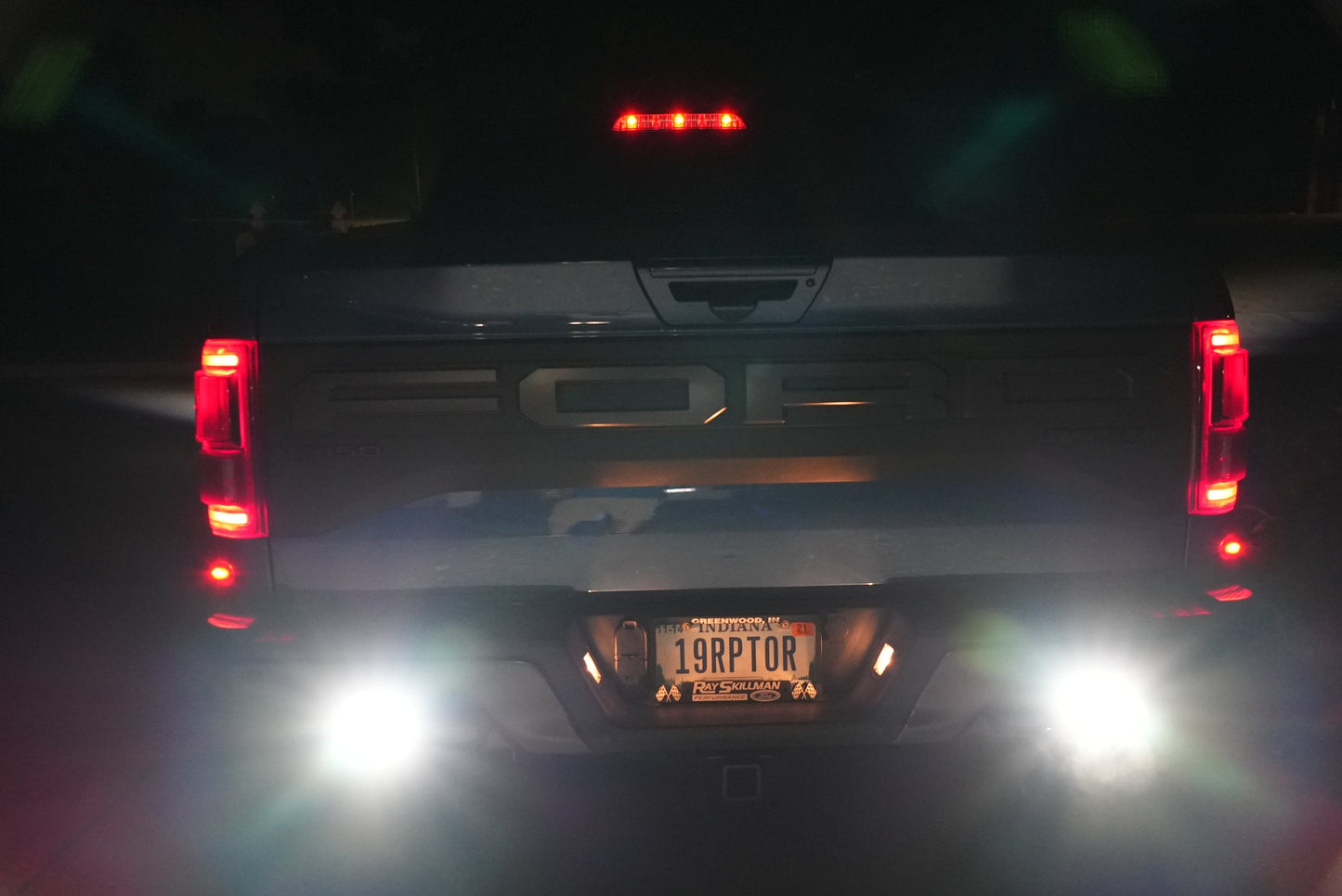 SPV Parts 2021-2026 Ford F-150 Raptor Rear Diode Dynamics SS2 Series Reverse Light Kit (No Drill) Red Backlight Rear LED