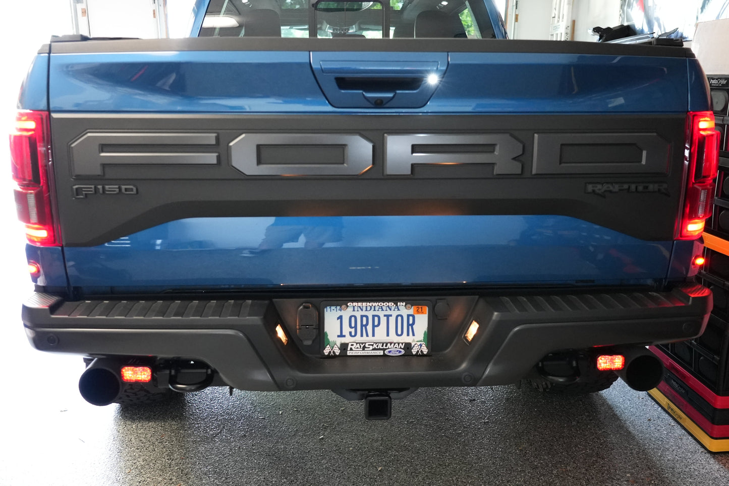 SPV Parts 2017-2020 Ford Raptor Rear Diode Dynamics SS2 Series Reverse Light Kit (No Drill) Red Backlight Rear LED