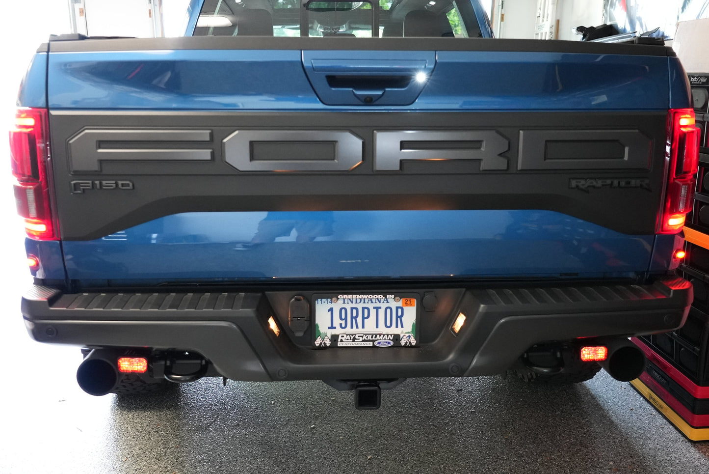 SPV Parts 2021-2026 Ford F-150 Raptor Rear Diode Dynamics SS2 Series Reverse Light Kit (No Drill) Red Backlight Rear LED