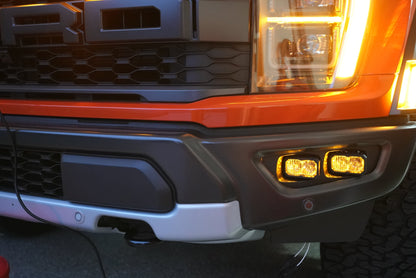 SPV Parts 2021-2026 Ford F-150 & Bronco Raptor OEM Fog Light Upgrade Kit with Brackets and Diode Dynamics SSC2 Lights