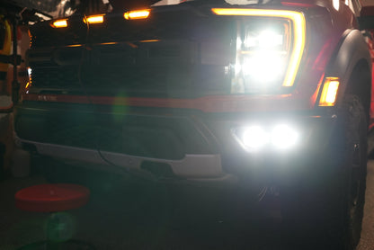 SPV Parts 2021-2026 Ford F-150 & Bronco Raptor OEM Fog Light Upgrade Kit with Brackets and Diode Dynamics SSC2 Lights