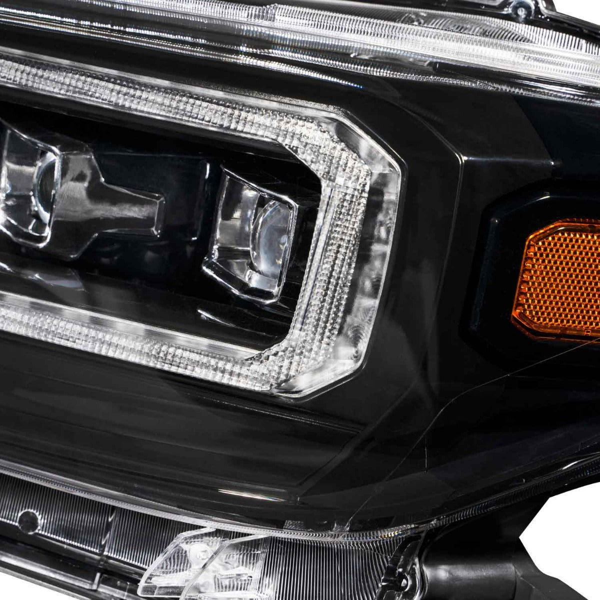 2016-2023 Toyota Tacoma Sequential LED Projector Headlights Pair (With New Selectable DRL) Form Lighting - FL0001