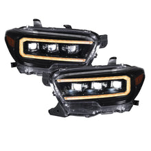 2016-2023 Toyota Tacoma Sequential LED Projector Headlights with Amber DRL Pair Form Lighting - FL0076