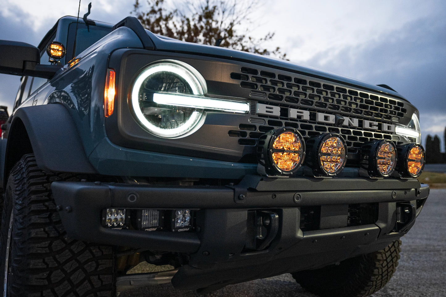 SPV Parts 2021+ Ford Bronco Modular Bumper Universal Slotted Cross Mount (Fits MANY lights)