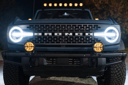 SPV Parts 2021+ Ford Bronco Modular HD Bumper Post Mounts for 30" Light Bars or 2 Lights