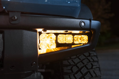 SPV Parts 2021+ Bronco - Diode Dynamics Fog Light Kit w/amber backlight - Including Brackets/Harness (Modular Bumper, INCLUDING RAPTOR)