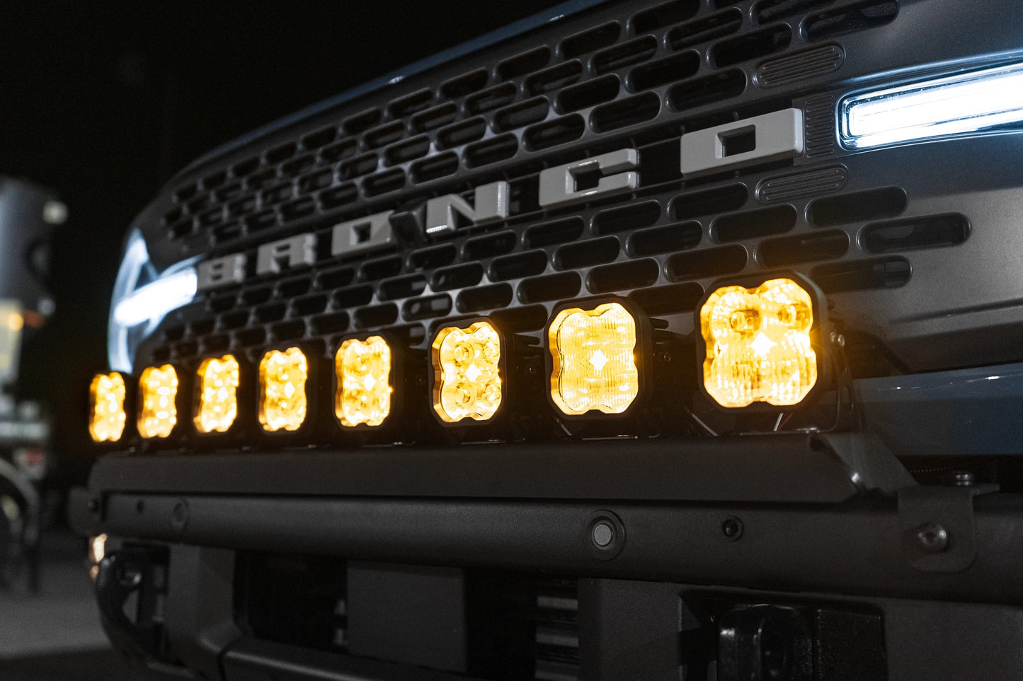 SPV Parts 2021+ Ford Bronco Modular Bumper Universal Slotted Cross Mount (Fits MANY lights)