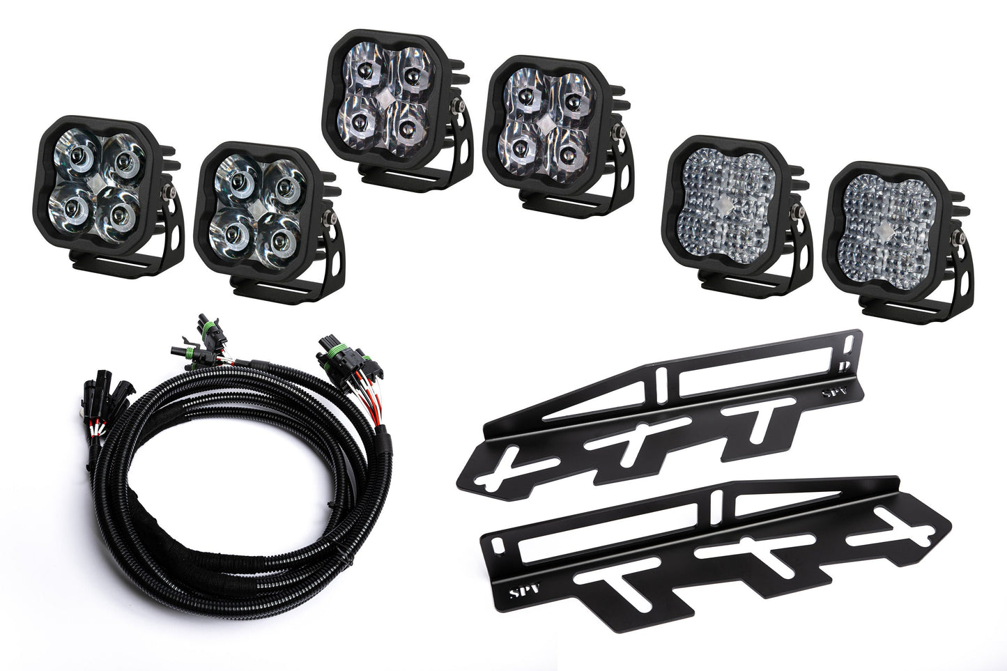 SPV Parts 2017-2020 Ford Raptor Diode Dynamics Sport & PRO Fog Light Kit (With Brackets & Harness)
