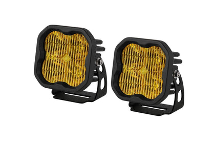 Diode Dynamics SS3 Stage Series 3" (YELLOW) Sport Standard LED Pod (pair)