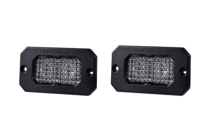 Diode Dynamics Stage Series 2" White Sport Flush Mount LED Pod (pair)