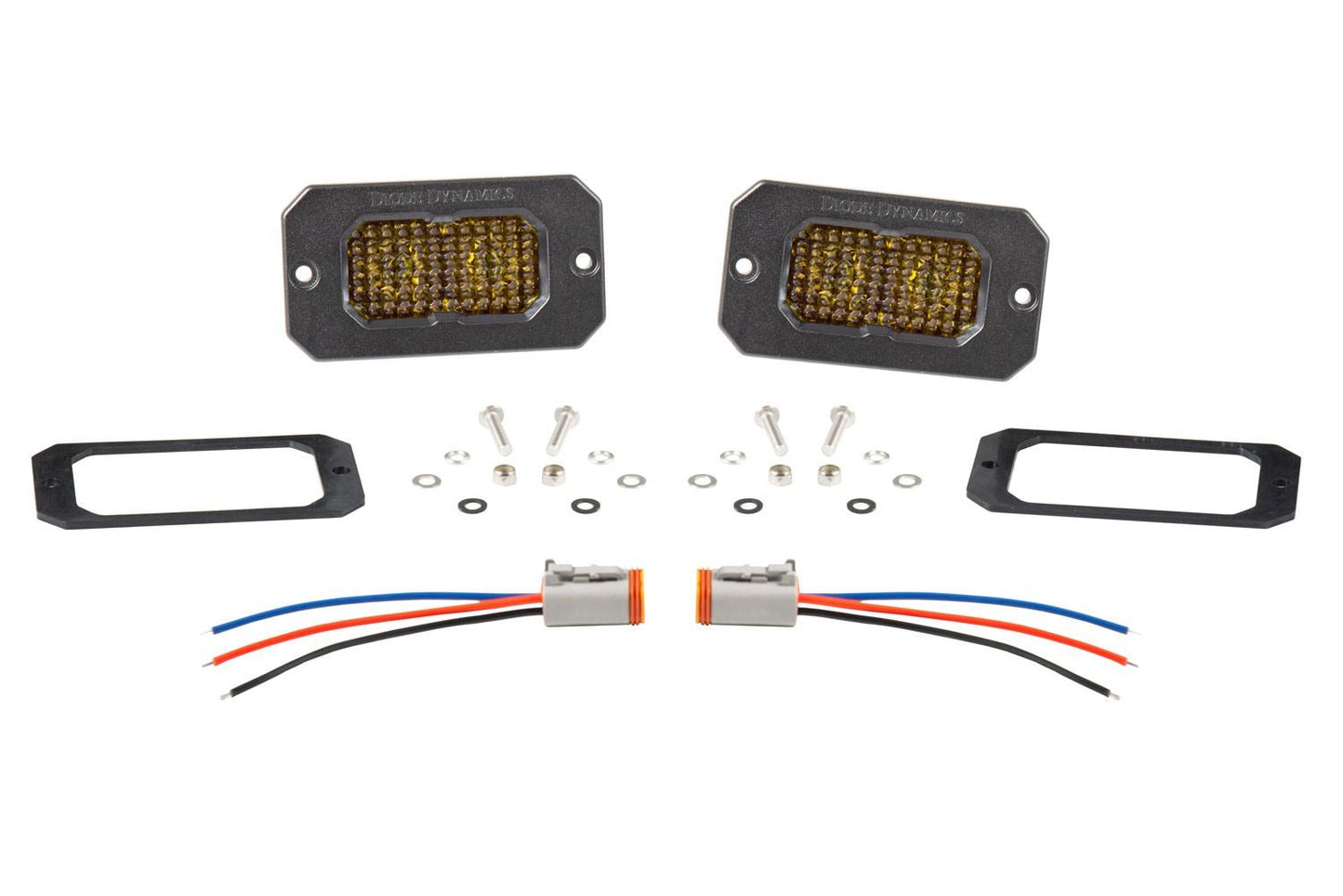 Diode Dynamics SSC2 Stage Series 2" Amber Flush Mount LED Pod (pair)