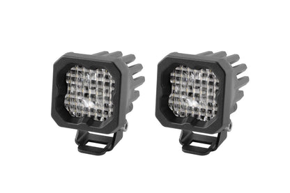 Diode Dynamics Stage Series C1 SSC1 White Pro Standard LED Pod Light (Pair)