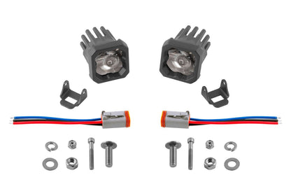 Diode Dynamics Stage Series C1 SSC1 White Pro Standard LED Pod Light (Pair)